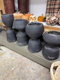 Black Clay Vase