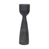 20" Black Pillar Candle Holder