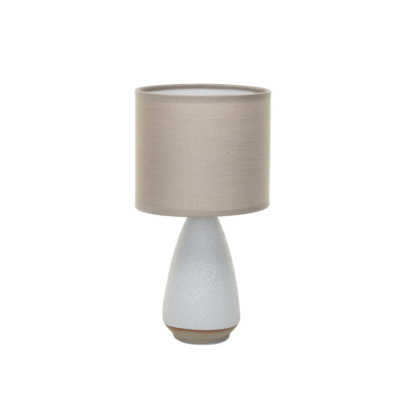 11"x6" Stoneware Table Lamp with Linen Shade