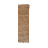 108"x14" Woven Raffia Table Runner with Fringe