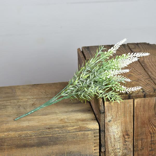 12.5" White Lavender Bush