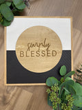 Simply Blessed 12" Sign