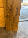 Flower-engraved Cutting Board 26.5" x 5"