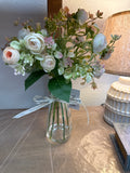 Rose Bouquet In Glass Vase
