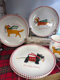Festive Dog Plates