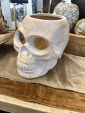 5.5 Gold Wash Ceramic Skull