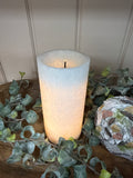 3"x6" Ice Effect LED Candle with Glow Wick