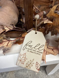 36" Fall Bead Garland With Tag
