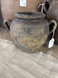 8" Rustic Brown Terra Cotta Vase