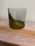 6"x6" Gold & Glass Candle Holder *FINAL SALE*