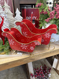 Red Snowflake Sleighs