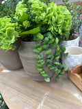 8" Natural Brown Ceramic Vase