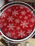 Red Snowflake Tray