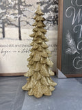 13.5" Gold Glitter Tree