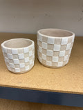 Checked Planters *FINAL SALE*