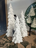 White Glitter Trees