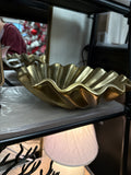 12" Wavy Gold Bowl