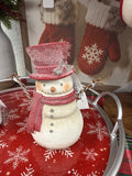 Small Crimson Hat Snowman