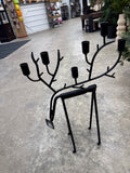 Black Iron Deer Taper Holders
