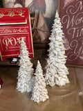 White & Gold Resin Tree