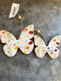Wildflower Butterfly Hangers with Wooden Bead