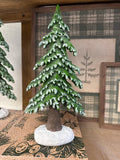 Resin Small Sparkle Green Tree