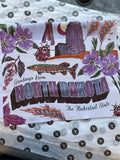 Geometry Greetings From North Dakota Tea Towel