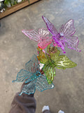 19" Translucent Butterfly Plant Stake