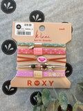 Roxy Pink Tropics Hair Tie Bracelet Set