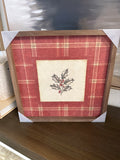 Plaid Artwork with Holly