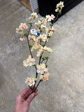 36" Quince Blossom Spray