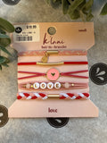 Love Hair Tie Bracelet Set