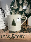 Embossed Christmas Tree Mug