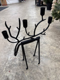 Black Iron Deer Taper Holders
