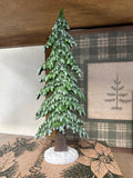 Resin Large Sparkle Green Tree