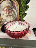 Red Led Ornament Candle Glass 6 Hr Timer