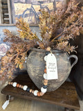9" Rustic Brown Pot
