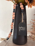 36" Fall Bead Garland With Tag