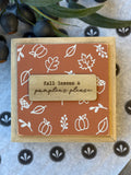 Fall Leaves & Pumpkins Please 6" Sign