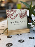 Autumn Blessings 5" Sign On Base