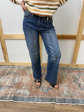 Mid Rise Straight Jeans