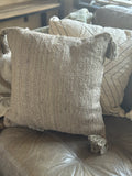 18" Brown Textured Accent Pillow