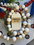 36" America Bead Garland