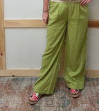High Waist Linen Pants