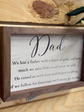 Memorial For Dad Sign