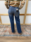 Mid Rise Straight Jeans