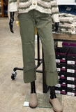 Mid Rise Crop Wide Leg Wide Cuffed Jeans