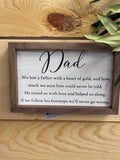 Memorial For Dad Sign