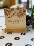 Autumn Blessings 5" Sign On Base