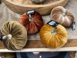 5" Velvet Pumpkin